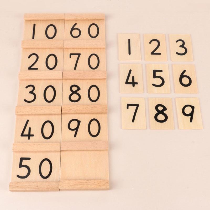 Đồ chơi gỗ-Toán học- Giáo cụ Montessori- Bảng hàng chục bản gia đình
