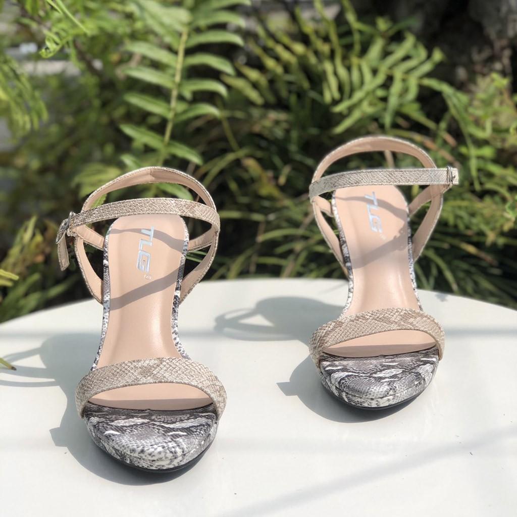 Sandal Nữ Gót Trong Hot Trend 2020 Quai Da 21419