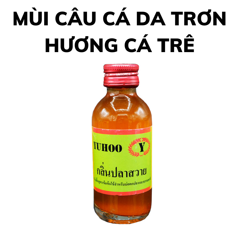 Thính nhử cá da trơn thái lan chai 60ml loại Yuhoo, tinh mùi câu cá dạng lỏng trộn với mồi dùng để câu trê cá ngát cá lăng cá nheo ở ao hồ sông suối siêu nhạy