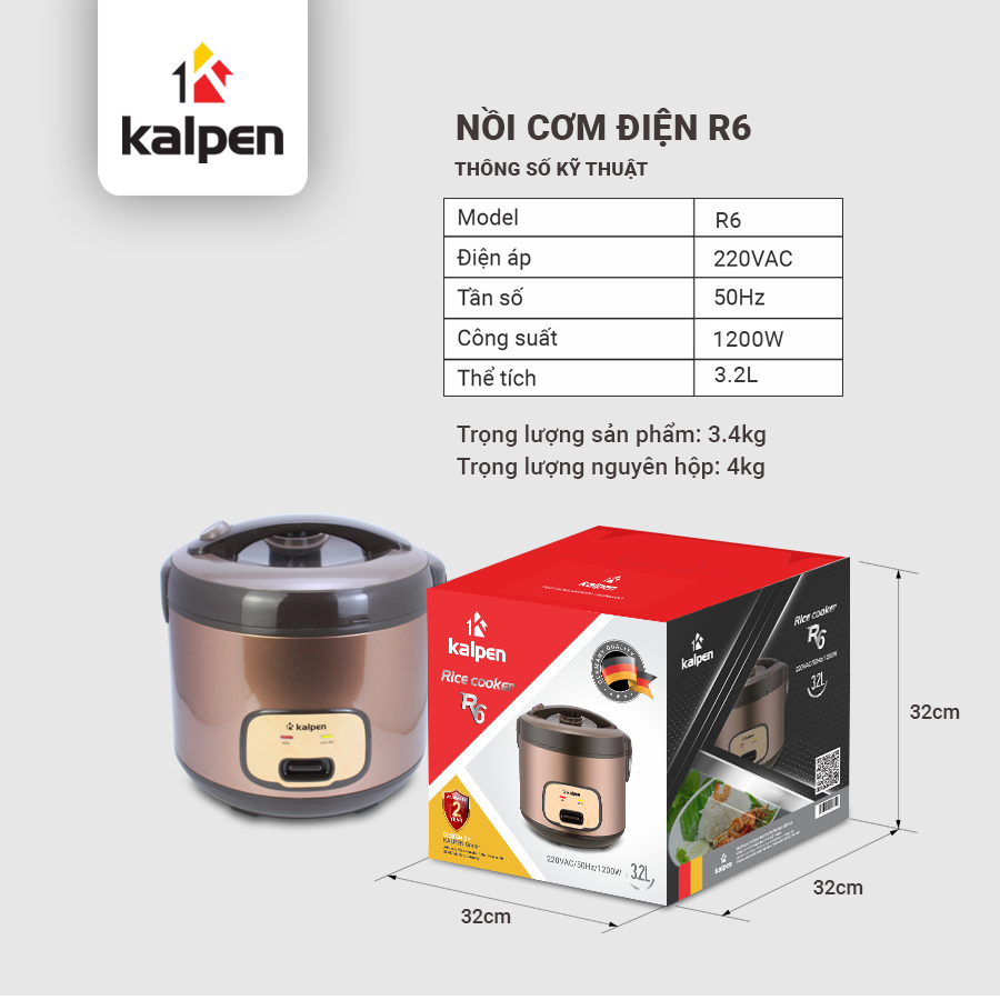 Nồi cơm điện cao cấp Kalpen