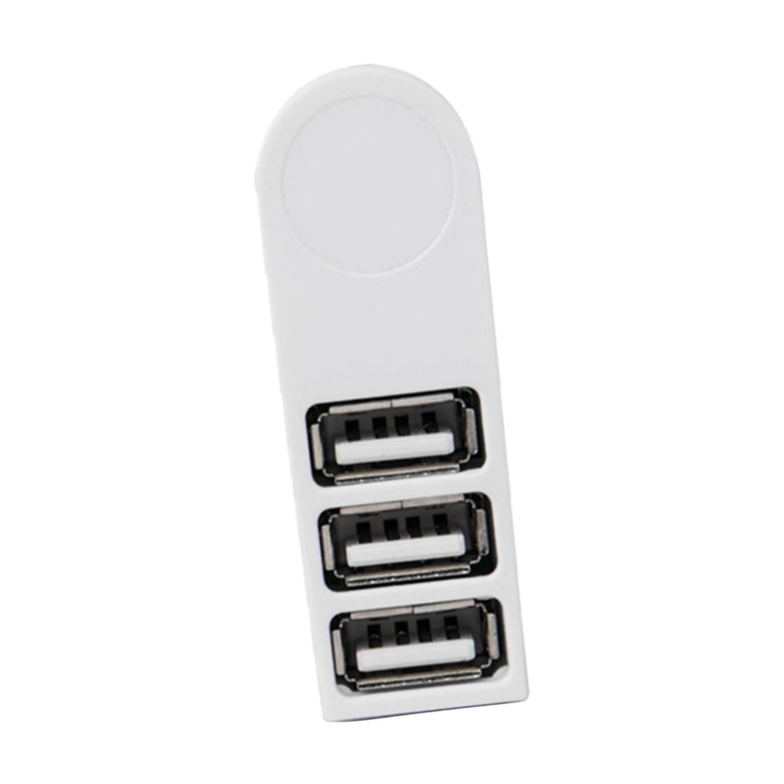 3 Port USB 2.0 Hub 270 Degree Rotatable USB Docking Station for PC Laptop Phones