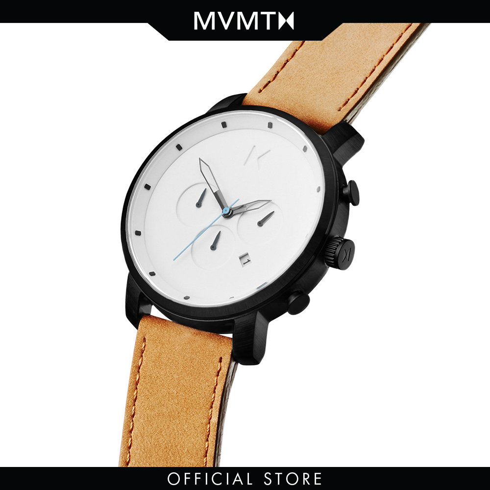 Đồng hồ Nam MVMT dây da 45mm - Chrono D-MC01-WBTL