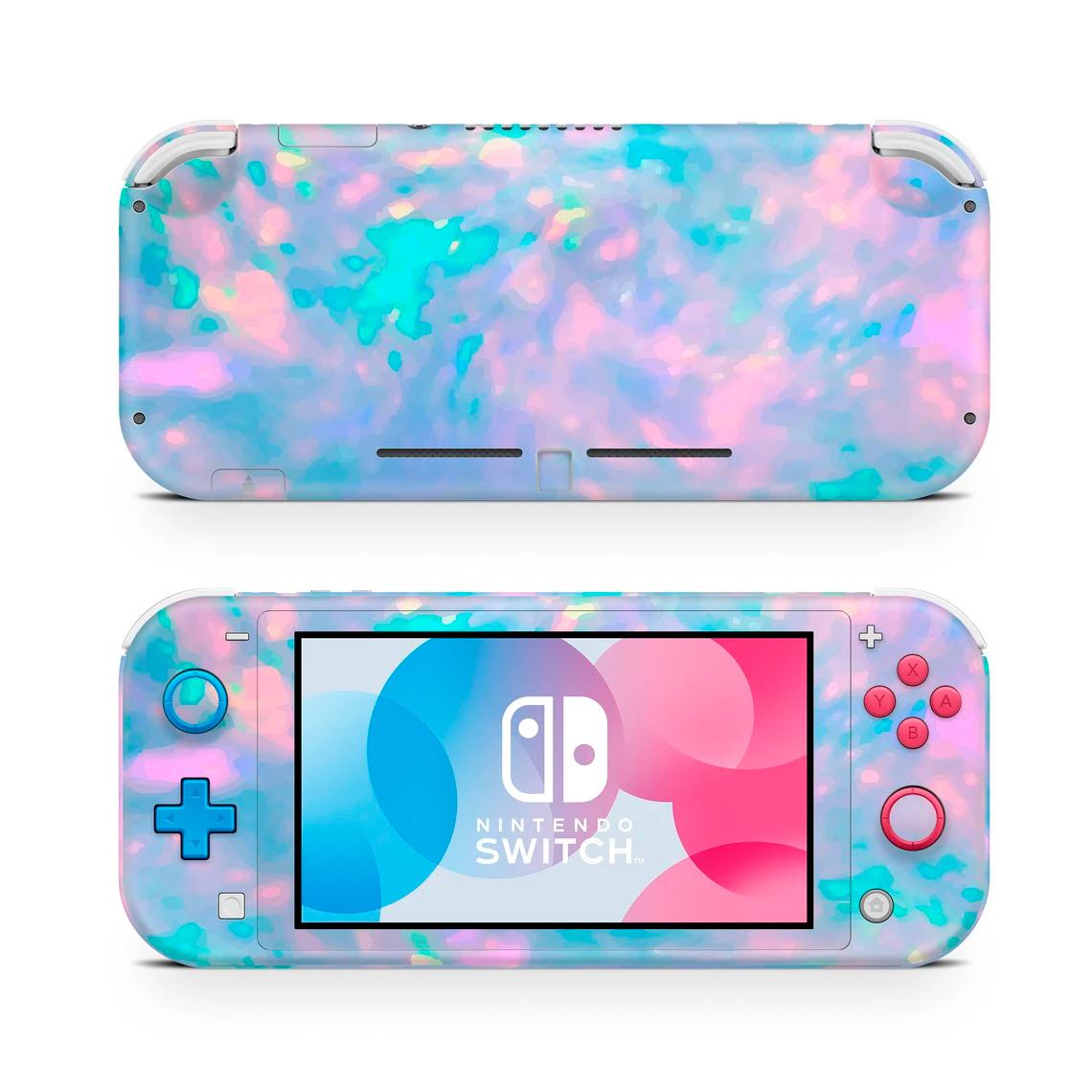 Skin decal dán Nintendo Switch Lite mẫu màu nước (dễ dán, đã cắt sẵn)