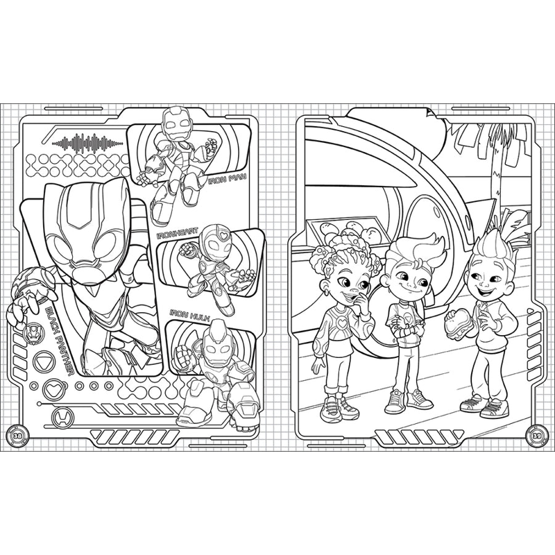 Sách Iron Man And His Awesome Friends - Ultimate Sticker Book