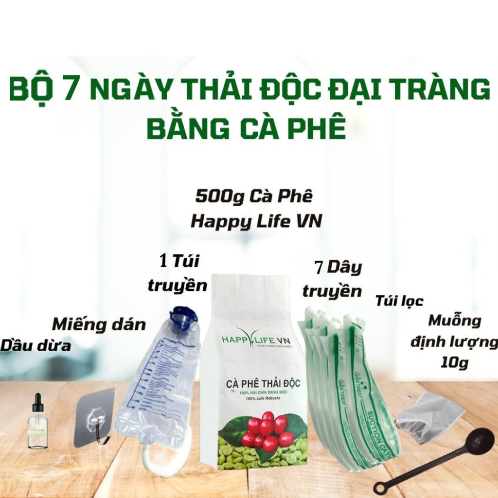 Bộ Thải Độc Đại Tràng Bằng Cà Phê Hữu Cơ - Liệu Trình 7 Ngày ( Coffee Enema )