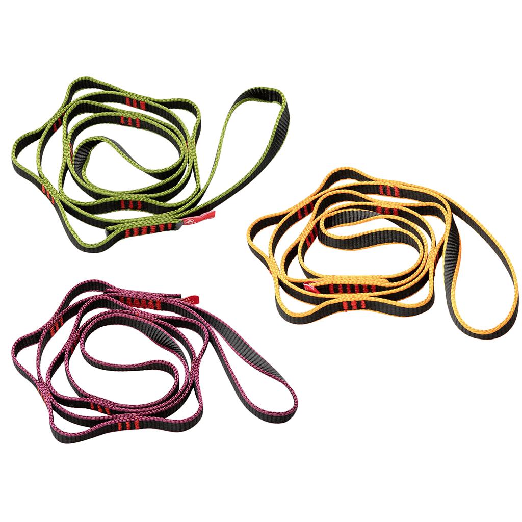 Daisy Chain Rope Looped Strong Straps 22 kN Climbing Nylon Daisy Chains Lanyard 43 Inches for Rock Climbing Tree Aborist Caving