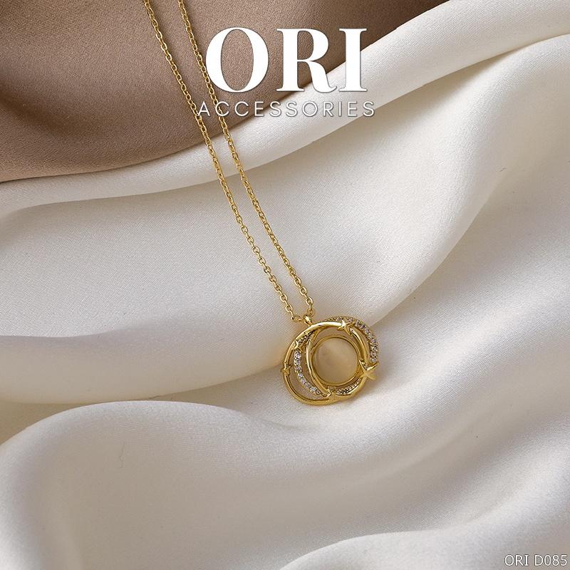 Dây chuyền nữ mặt đá Elijah độc đáo thời trang ORI ACCESSORIES D085