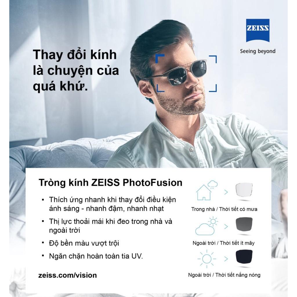 Tròng kính đổi màu ZEISS PhotoFusion DuraVision Platinum UV - Đức