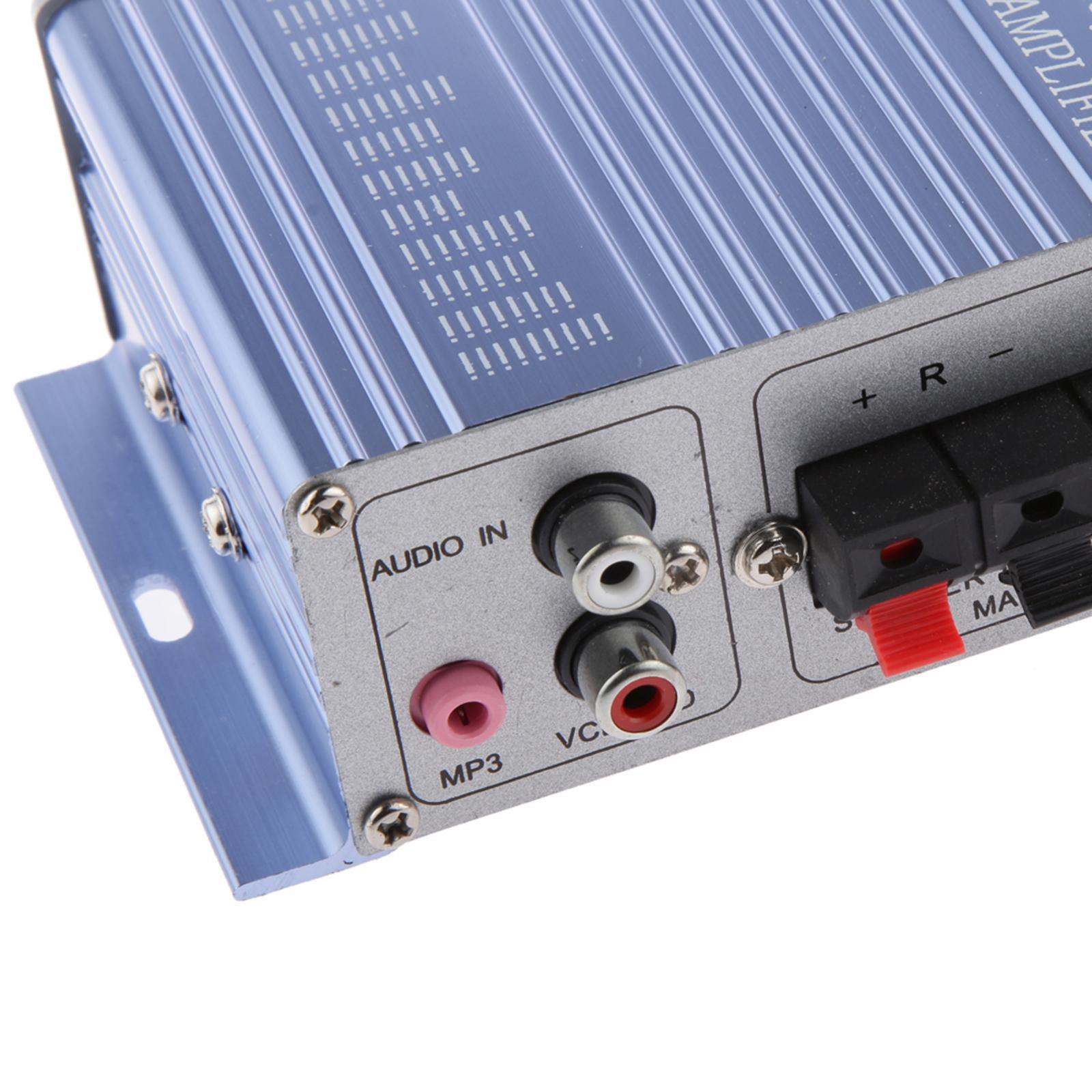 2- HY502 FM MP3 Audio Speaker Car Stereo HiFi Amplifier Player