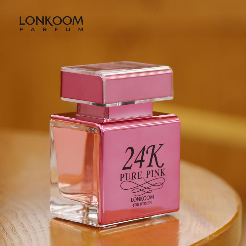Nước Hoa nữ hương thơm trái cây và hoa cỏ LONKOOM PARFUM 24K Pink 100ml