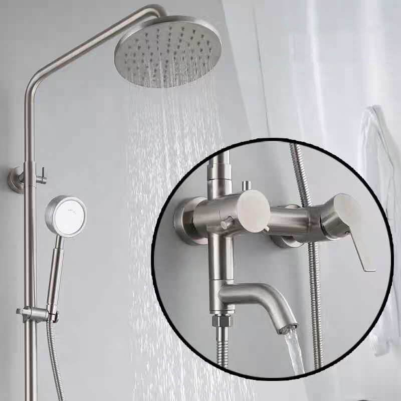 Sen cây tắm nóng lạnh tay sen tăng áp inox 304 Navier NV-805TA