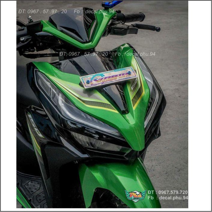 Tem rời Vario Xanh đen Crom -1