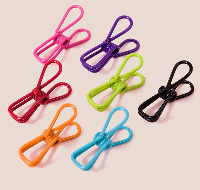 10 Chiếc Kẹp Quần Áo, Tất, Sách Vở Nhiều Màu Đa Năng Thép Không Gỉ Chất Lượng Cao, Siêu Chắc Chắn