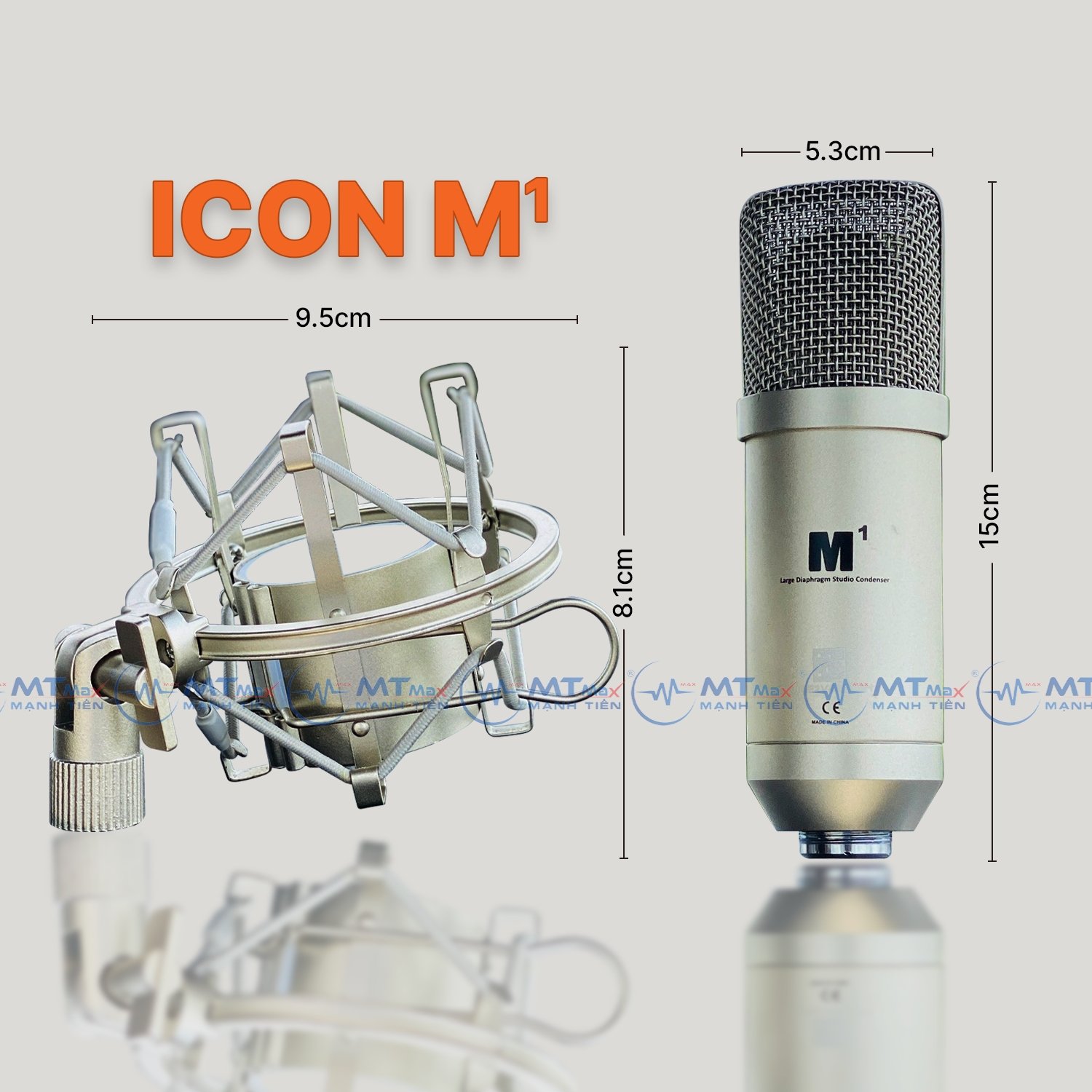 Micro Thu Âm 48V Chính Hãng ICON M1 - Micro LiveStream , Thu Âm Cao Cấp Giá Cực Rẻ, Độ Nhạy Cao, Bắt Âm Tốt, Âm Thanh Sắc Nét Chuẩn Micro Chuyên Nghiệp. Hàng chính hãng