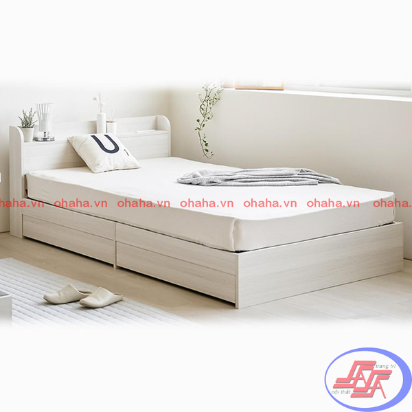 Giường ngủ gỗ Công nghiệp MDF hiện đại OHAHA