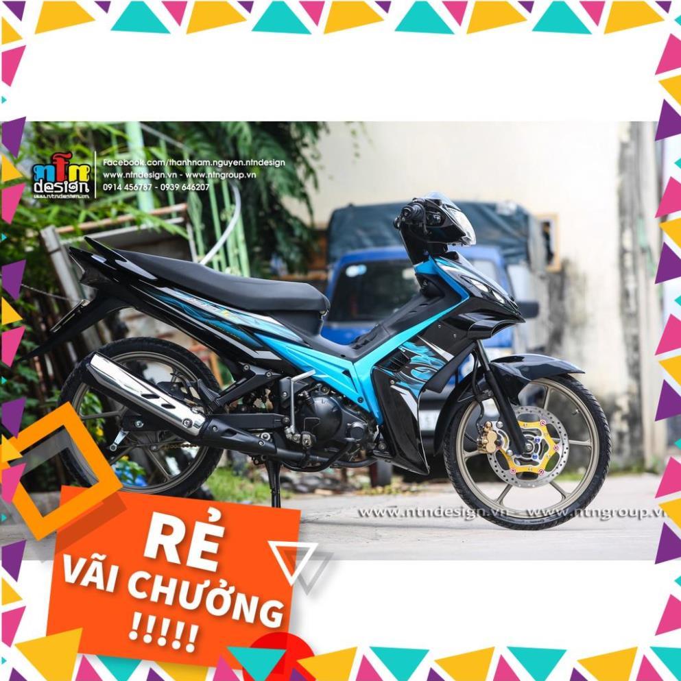Tem Rời Exciter 2009 Mẫu Đen Xanh Ngọc Chữ LC