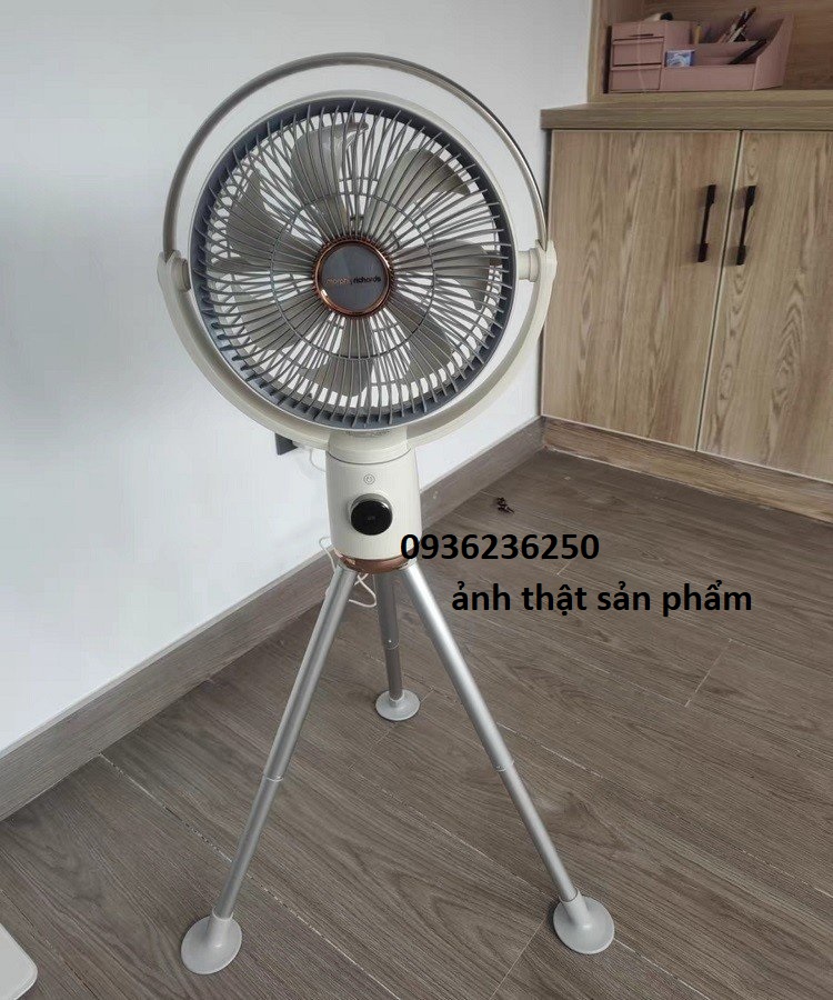 Quạt tích điện không dây MR3700 mới nhất năm 2023, 4 chế độ gió, động cơ 1 chiều không chổi than hoạt động bền bỉ-CÓ ẢNH THẬT SP