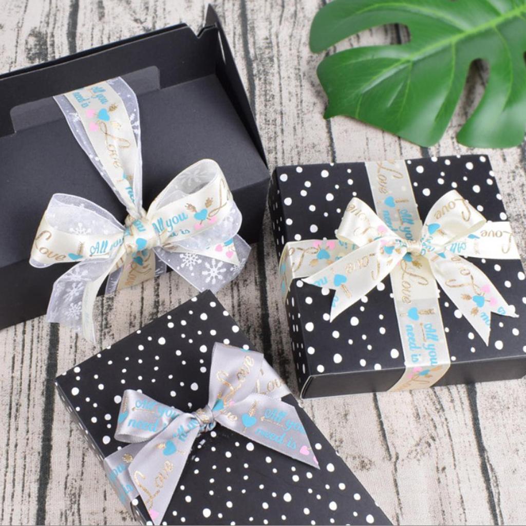 10 Yards Fabric Ribbon Roll Gift Package Craft Cake Wrapping Belt Tape