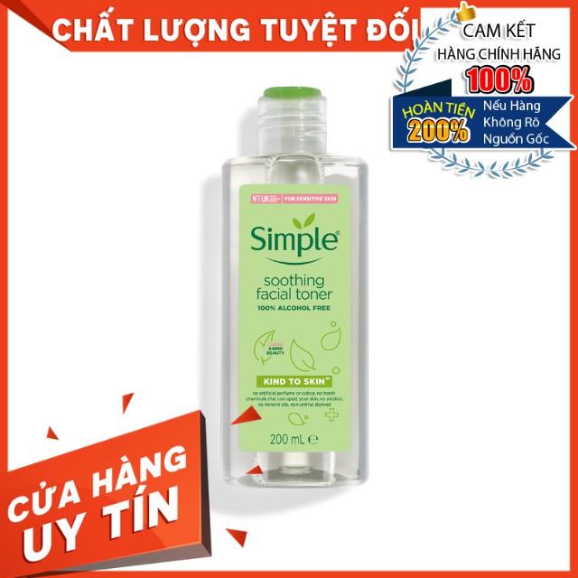 Nước Hoa Hồng Simple Soothing Facial Toner Cân Bằng Ẩm Cho Da 200ml