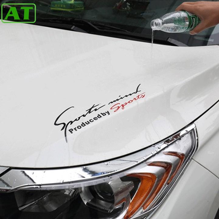 Decal Sport Mind Trang Trí Ô Tô Xe Hơi Kích Thước 32cm Phong Cách Thể Thao