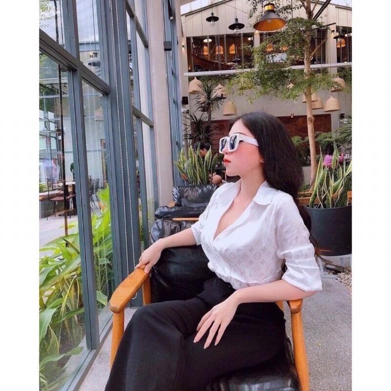 Áo sơ mi gấm tay dài