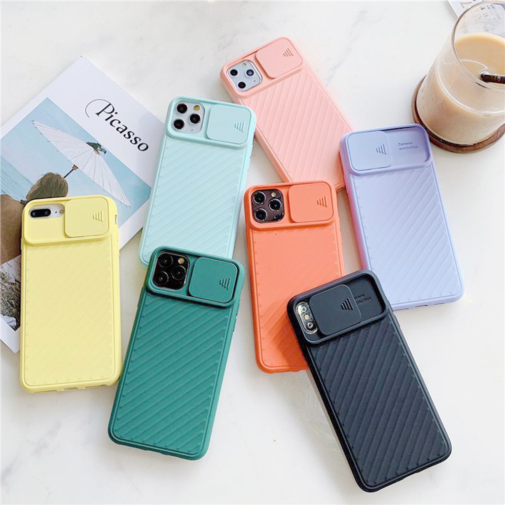 Ốp Lưng iPhone Nắp Trượt Bảo Vệ Camera Dành Cho iPhone 6 / 6 Plus / 7 / 7 Plus / 8 / 8 Plus / X / Xs / Xs Max / 11 / 11 Pro / 11 Pro Max / 12 / 12 Pro / 12 Pro Max