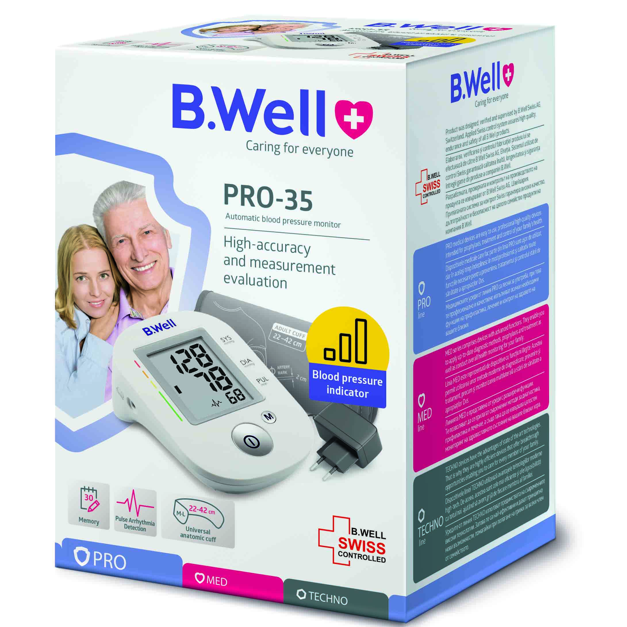 Máy đo huyết áp bắp tay B.Well Swiss PRO-35