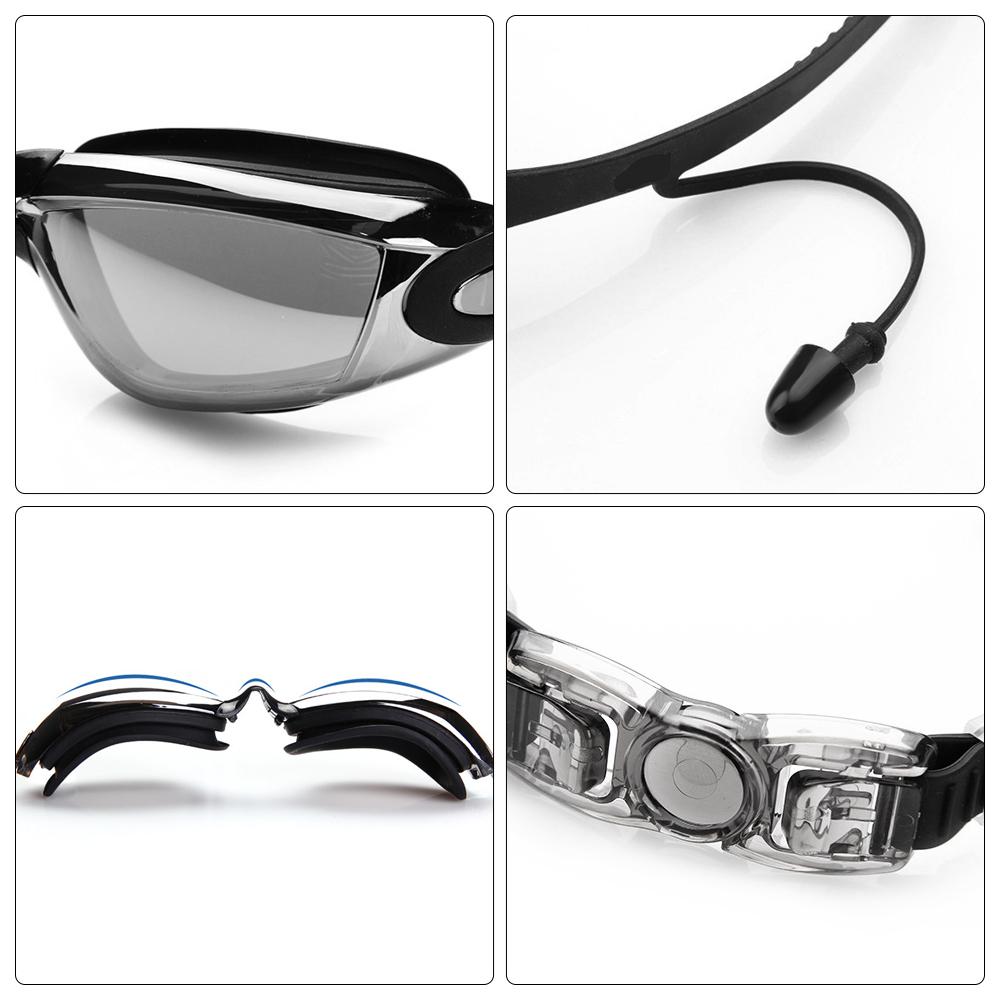 Kính bơi có nút bịt tai trong , không rò rỉ chống sương mù, chống tia UV
