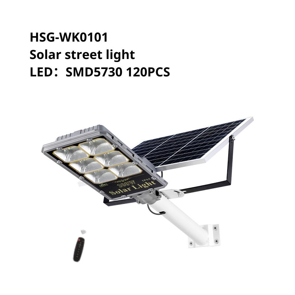 Đèn năng lượng mặt trời dạng đèn đường 60W WK0101, WK0106 có điều khiển từ xa