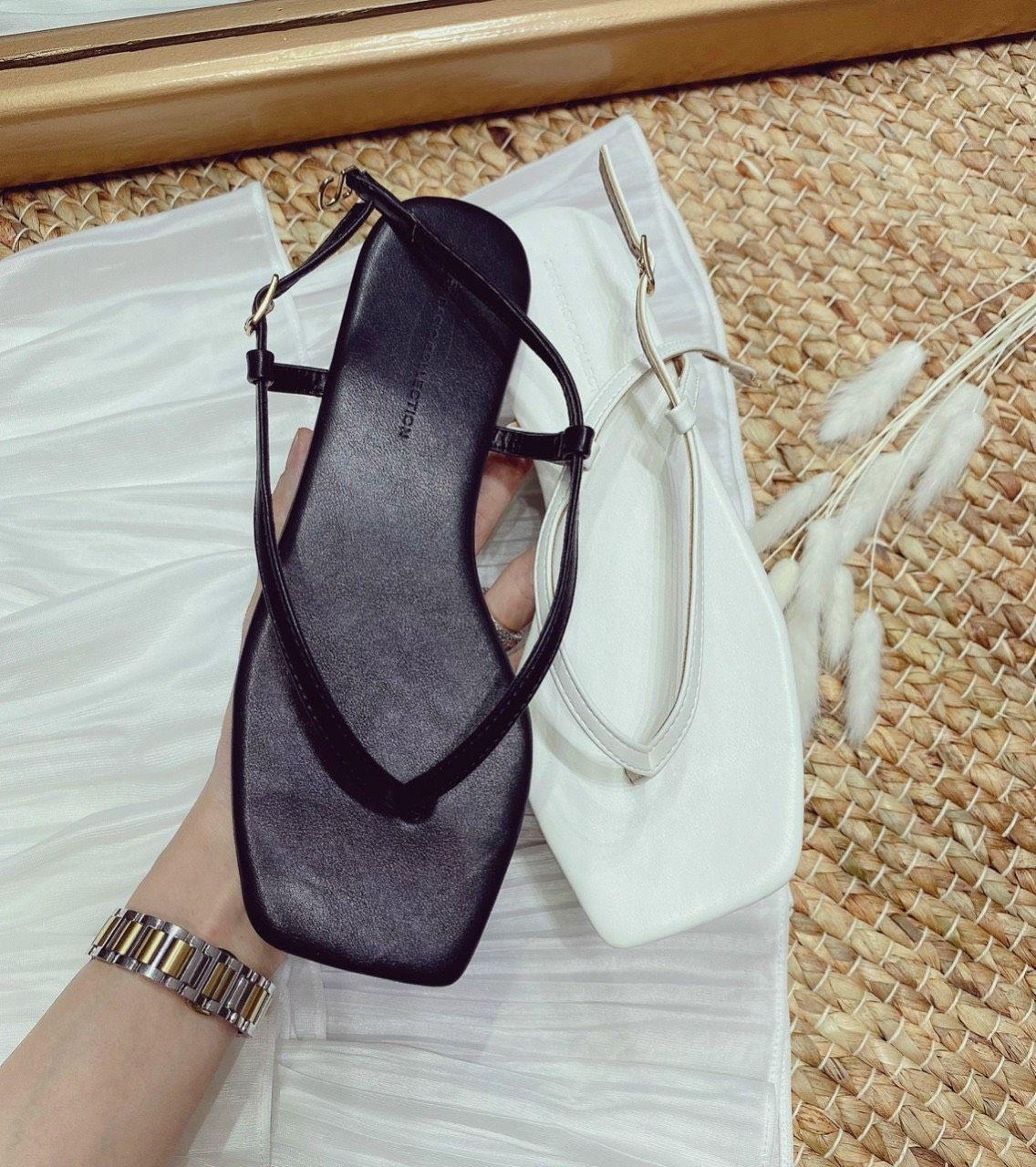 SANDAL NỮ ĐẾ BỆT THỜI TRANG QUAI KẸP ĐẾ BỆT 1CM