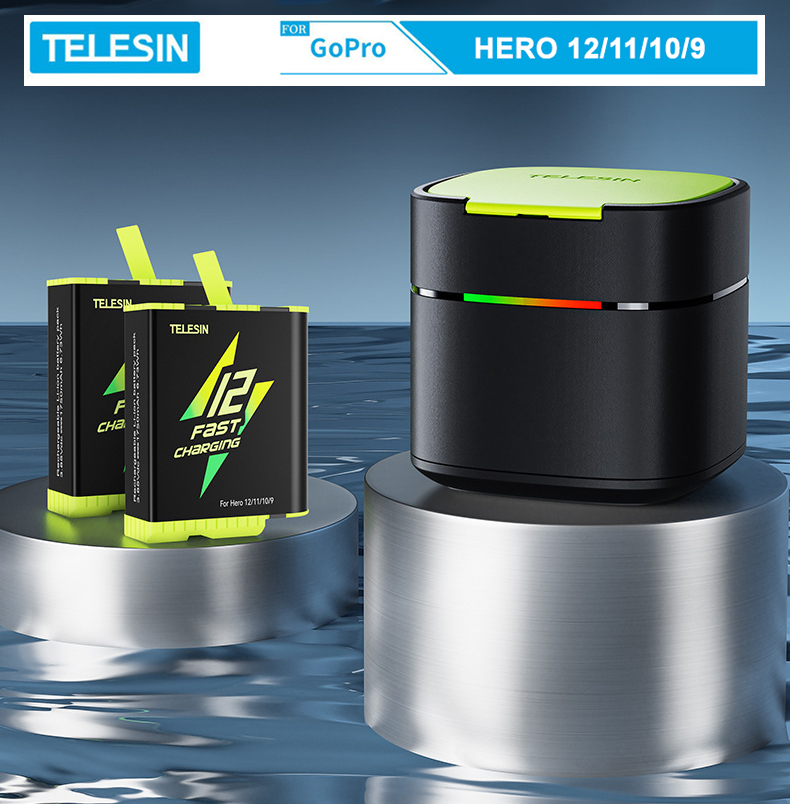 Pin sạc nhanh Telesin Fast Charging dùng cho GoPro 12/11/10/9