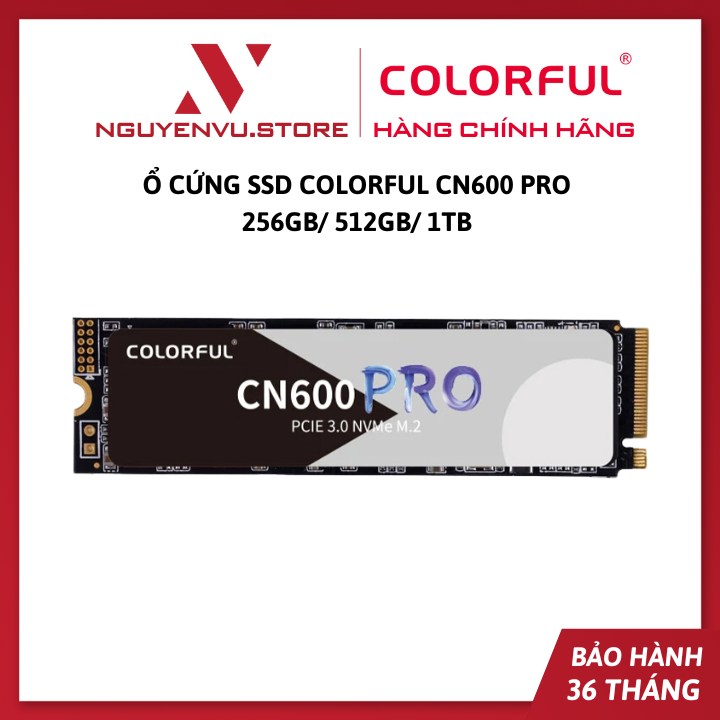 Ổ Cứng SSD Colorful CN600 PRO 256GB/ 512GB/ 1TB M.2 PCI-e NVME - Hàng Chính Hãng