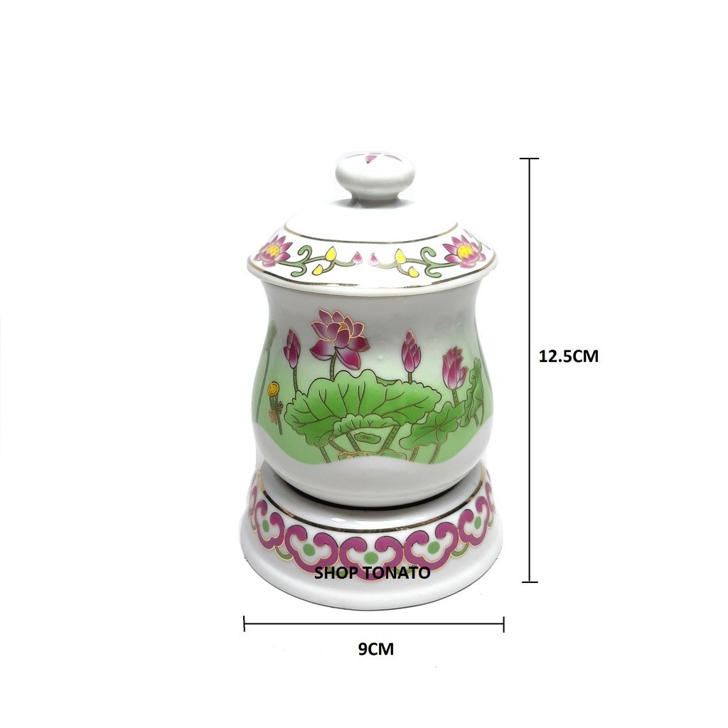 CHUNG NẮP SEN TÍM NP CAO 10CM,11CM,12.5CM