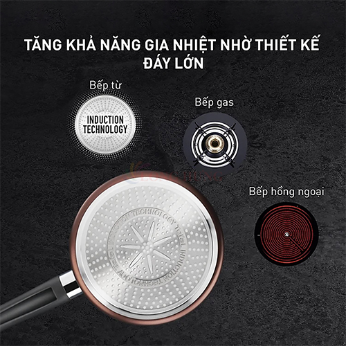 Nồi cán dài/quánh Inox Tefal Day By Day 18cm x 2.2L G1432305 - Hàng chính hãng