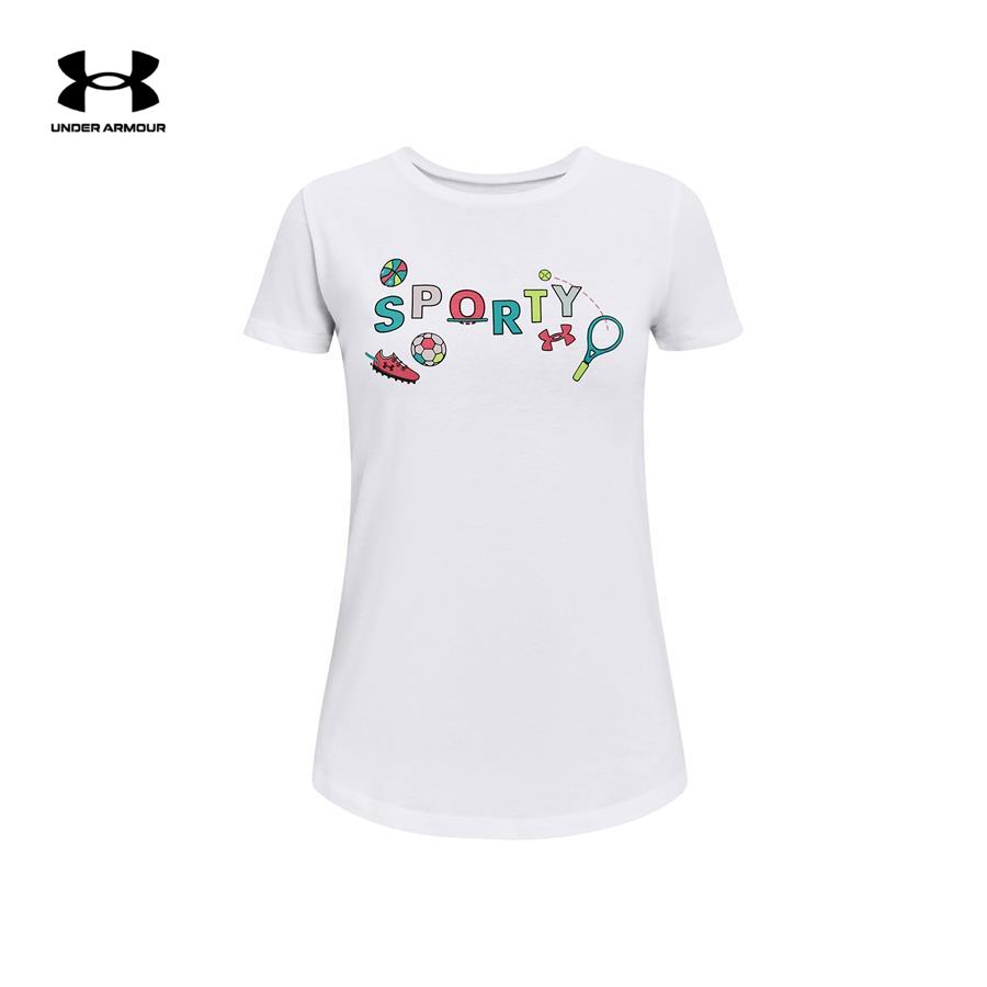 Áo tay ngắn thể thao bé gái Under Armour Sporty Ss - 1369912-100