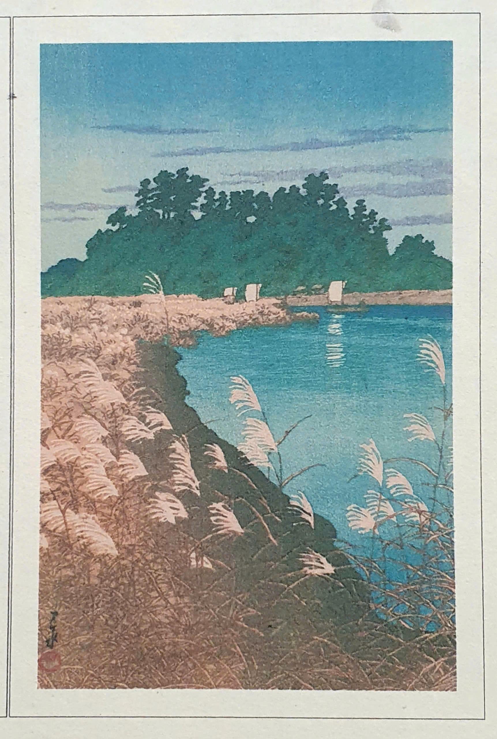 Bưu thiếp giấy dó phong cảnh thiên nhiên - postcard giấy dó 10x15cm