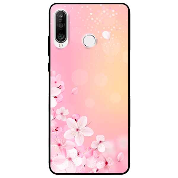Ốp lưng in cho Huawei P30 Lite Mẫu Đào Hồng