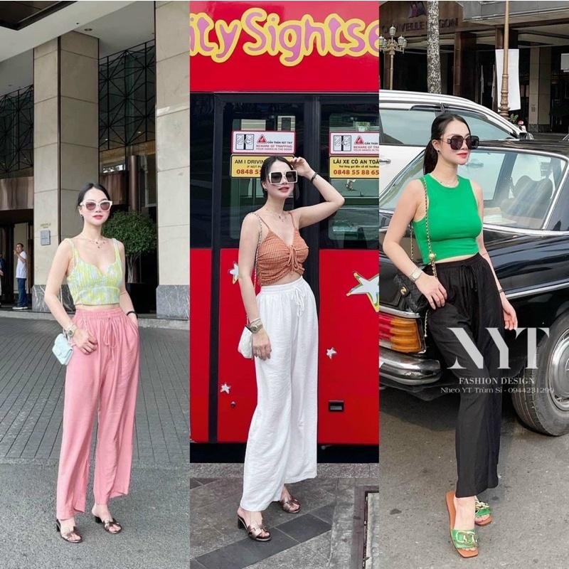 Quần ống rộng chất đũi loại đẹp ( loại 1) quần ống rộng chất đũi tơ siêu mát nhẹ