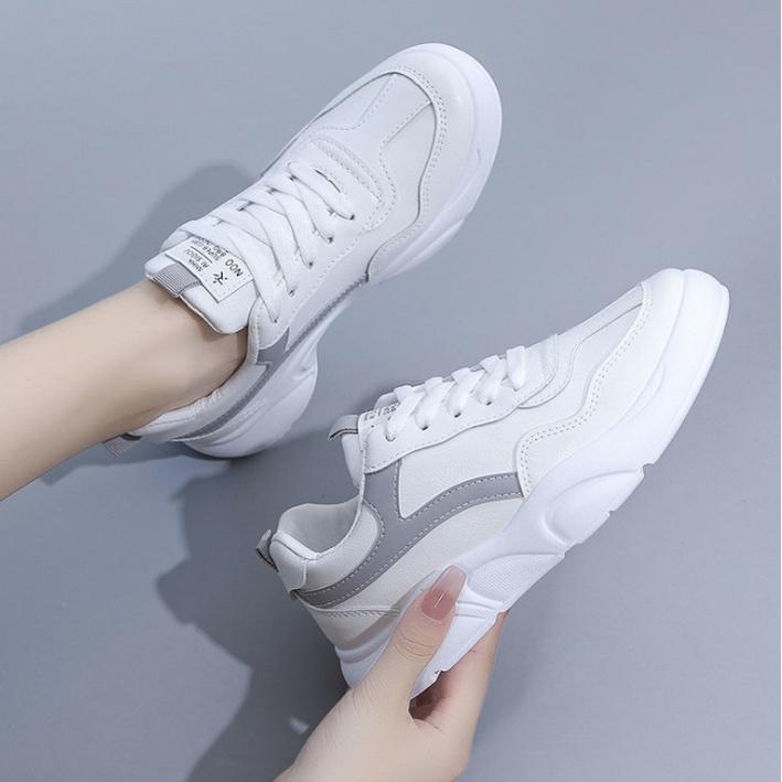 Giày sneaker thể thao nữ đế độn 5cm thời trang hàn quốc (2 màu) 000005