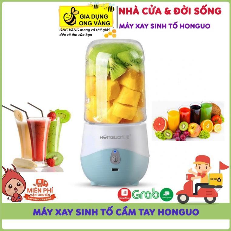 Máy Xay Sinh Tố, Máy Say Sinh Tố Cầm Tay Sạc Tích Điện 300Ml, Dung Lượng Pin 1200Mah, Siêu Tiện Dụng, Bảo Hành 12 Tháng