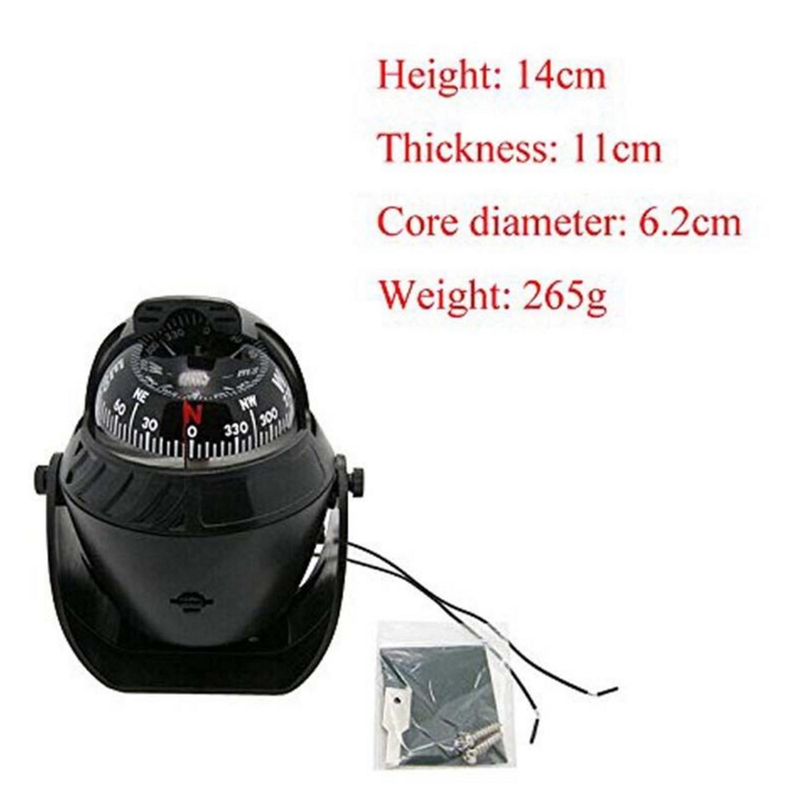 LED Light  Electronic Digital Car Compass for Boat  Truck