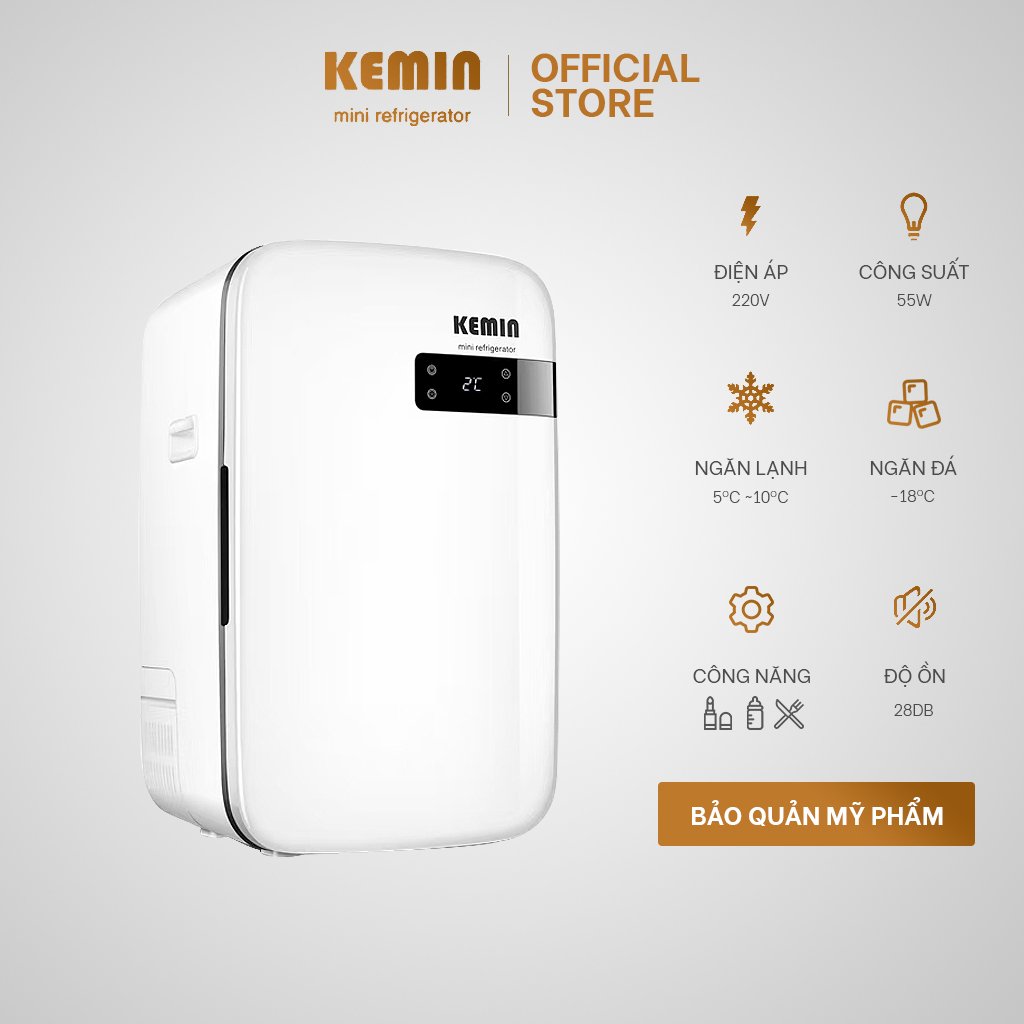 Tủ lạnh mini KEMIN 32L Chính Hãng - Chỉnh nhiệt có ngăn đá