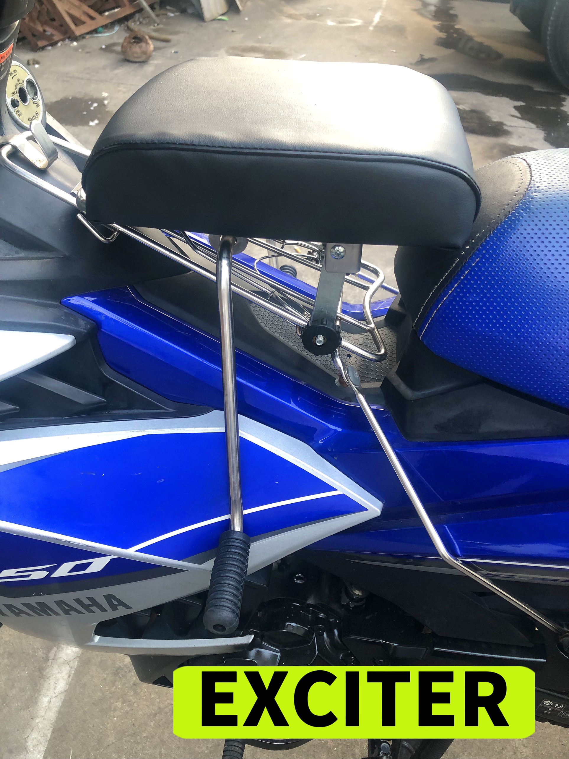 Ghế ngồi xe Exciter nhỏ , gọn cho bé , GHẾ ĐÔN SỐ INOX XE EXCITER