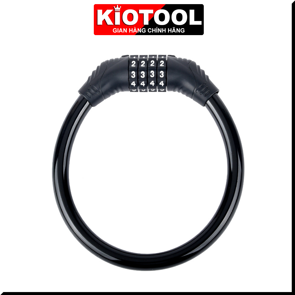 Khóa xe đạp thể thao mật khẩu 4 số Kiotool nhỏ gọn chắc chắn treo yên xe