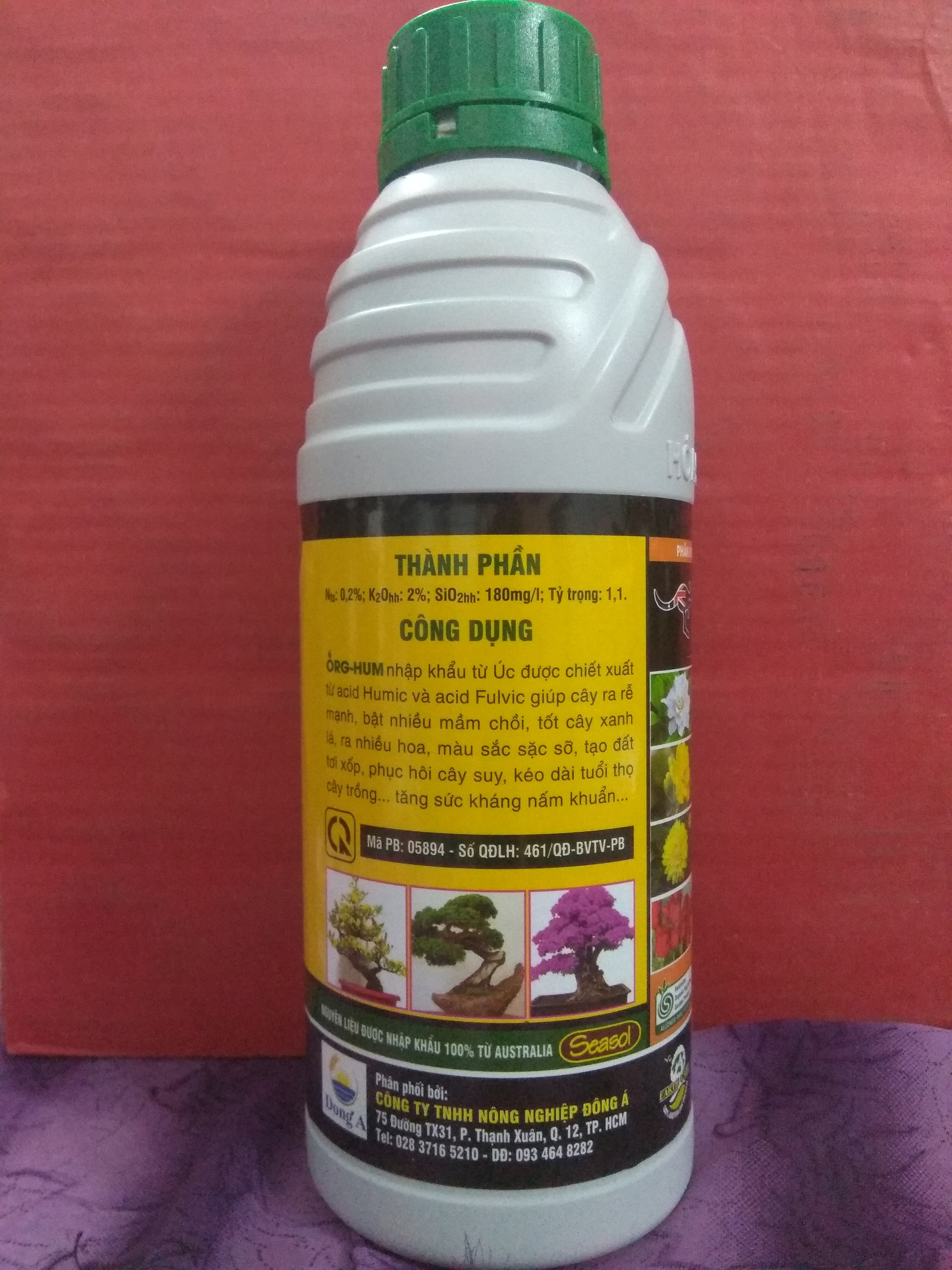 Phân bón lá đa trung lượng ORG-HUM bung rễ bật mầm - chai 1 lít