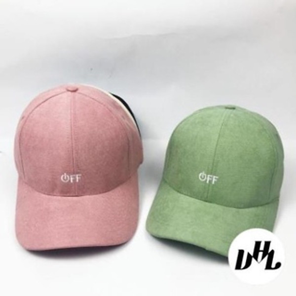 Mũ lưỡi trai, Nón kết thêu hình chữ OFF chất nỉ nhung cao cấp form unisex nam nữ