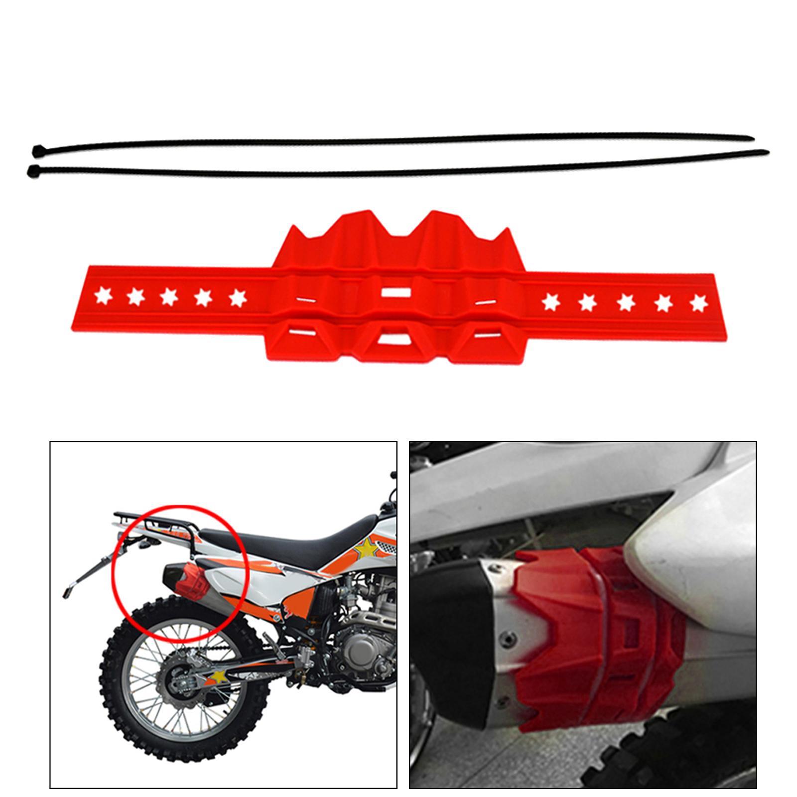 Universal Motorcycle Exhaust Silencer Protector Guard Heat-resist 2/ 4 Stroke