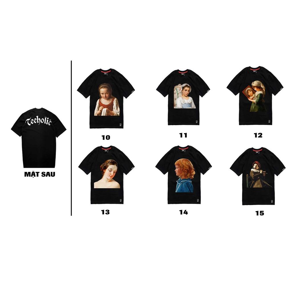 Áo Thun Unisex Baby Face 15 Mẫu Màu Đen TeeHolic - Áo Thun Em Bé Tranh Sơn Dầu Gothic THS