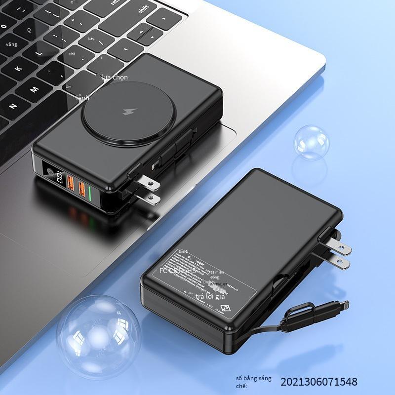 Phong cách mới nhất đi kèm với cáp sạc dự phòng 20000 mAh phù hợp với Apple 14 sạc nhanh hút từ tính Magsafe sạc dự phòng