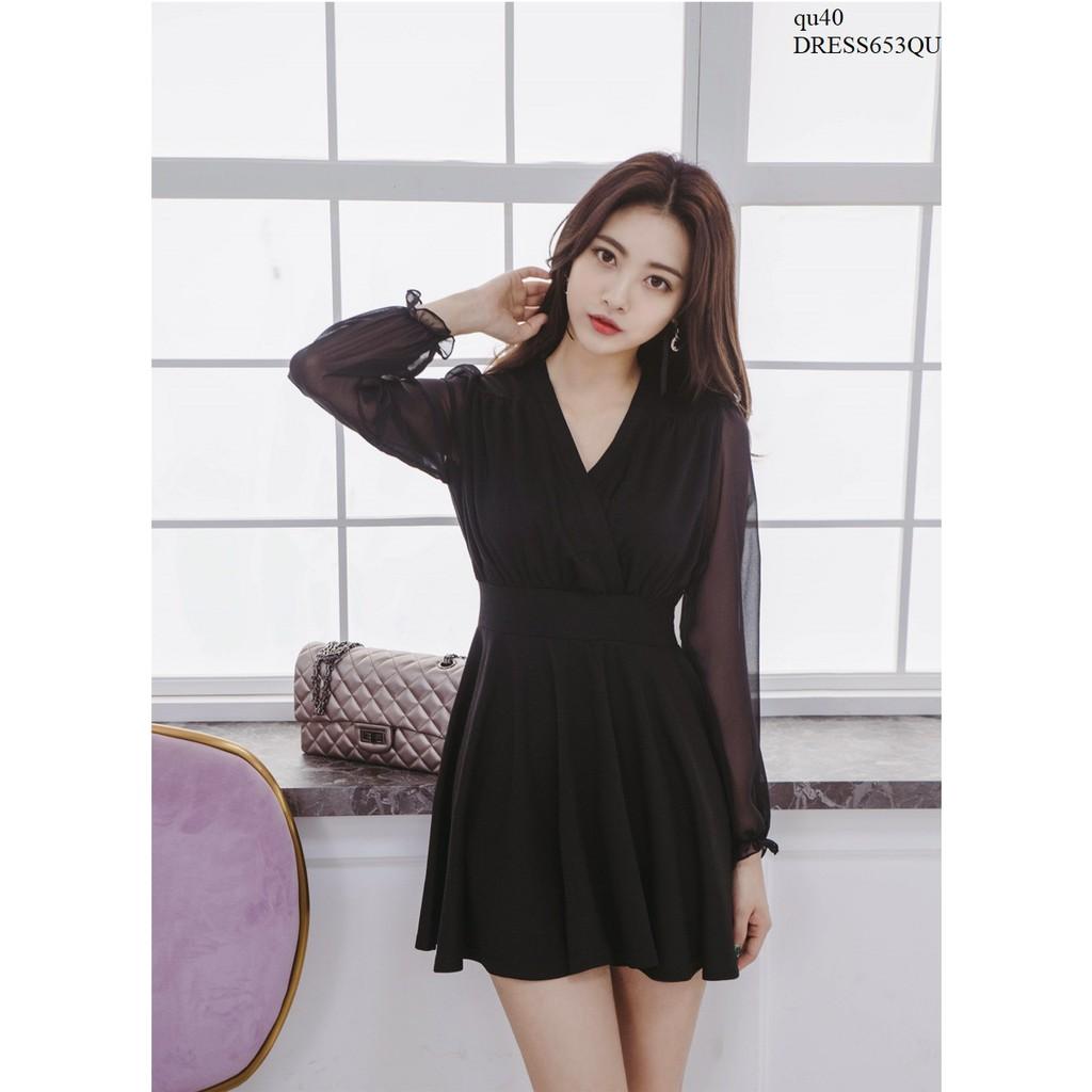 DRESS544 ĐẦM XÒE TAY VOAN CAO CẤP